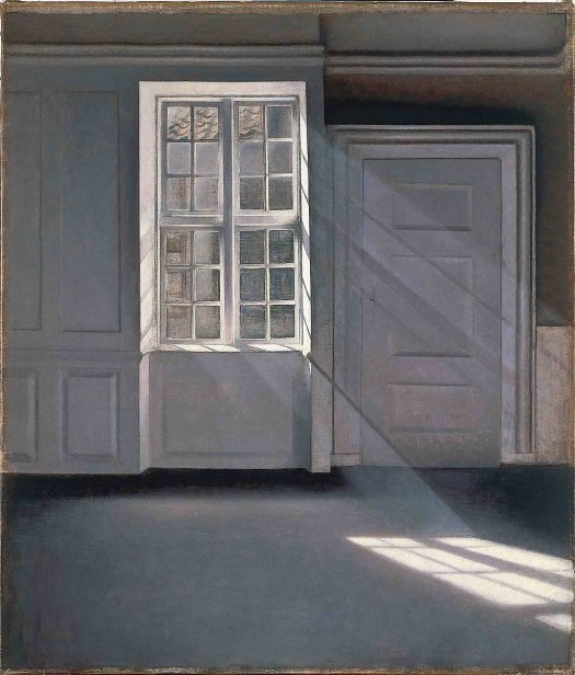 Vilhelm Hammershøi - Partículas de pó a dançar nos raios de sol (1900)